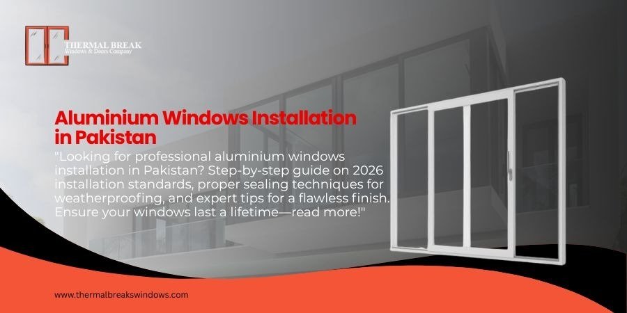 Aluminium windows installation in Pakistan