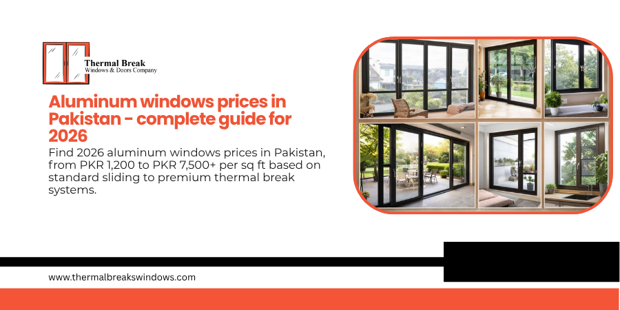 Aluminium Windows Price in Pakistan - 2026 Rates Guide